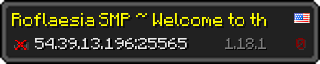 Userbar 320x64 in minecraft style for 54.39.13.196:25565