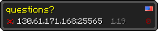 Userbar 320x64 in Minecraft-Stil für den Server 130.61.171.168:25565