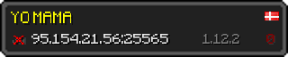 Userbar 320x64 in minecraft style for 95.154.21.56:25565