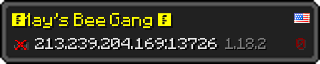 Userbar 320x64 in Minecraft-Stil für den Server 213.239.204.169:13726