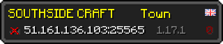 Userbar 320x64 in Minecraft-Stil für den Server 51.161.136.103:25565