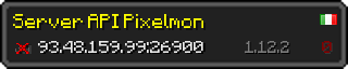 Userbar 320x64 in minecraft style for 93.48.159.99:26900