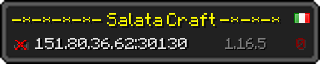 Userbar 320x64 in Minecraft-Stil für den Server 151.80.36.62:30130