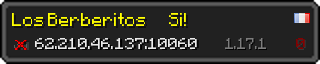 Userbar 320x64 in Minecraft-Stil für den Server 62.210.46.137:10060