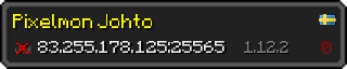 Userbar 320x64 in minecraft style for 83.255.178.125:25565