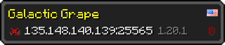 Userbar 320x64 in minecraft style for 135.148.140.139:25565