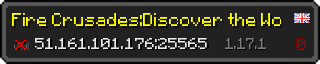 Userbar 320x64 in Minecraft-Stil für den Server 51.161.101.176:25565