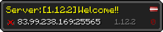 Userbar 320x64 in minecraft style for 83.99.238.169:25565