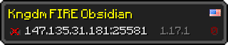 Userbar 320x64 in Minecraft-Stil für den Server 147.135.31.181:25581