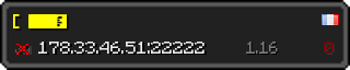 Userbar 320x64 in Minecraft-Stil für den Server 178.33.46.51:22222