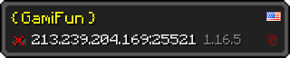 Userbar 320x64 in Minecraft-Stil für den Server 213.239.204.169:25521