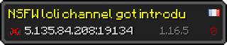 Userbar 320x64 in minecraft style for 5.135.84.208:19134