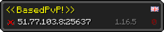 Userbar 320x64 in minecraft style for 51.77.103.8:25637