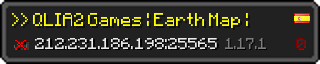 Userbar 320x64 in minecraft style for 212.231.186.198:25565