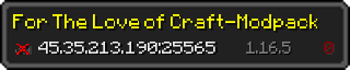 Userbar 320x64 in Minecraft-Stil für den Server 45.35.213.190:25565