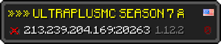 Userbar 320x64 in Minecraft-Stil für den Server 213.239.204.169:20263