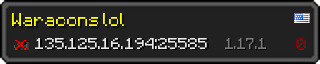 Userbar 320x64 in minecraft style for 135.125.16.194:25585