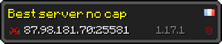 Userbar 320x64 in minecraft style for 87.98.181.70:25581