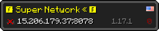 Userbar 320x64 in minecraft style for 15.206.179.37:8078