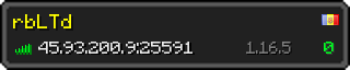 Userbar 320x64 in Minecraft-Stil für den Server 45.93.200.9:25591