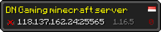 Userbar 320x64 in Minecraft-Stil für den Server 118.137.162.24:25565