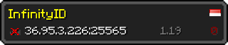 Userbar 320x64 in minecraft style for 36.95.3.226:25565