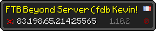 Userbar 320x64 in Minecraft-Stil für den Server 83.198.65.214:25565