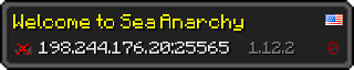 Userbar 320x64 in Minecraft-Stil für den Server 198.244.176.20:25565