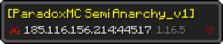 Userbar 320x64 in Minecraft-Stil für den Server 185.116.156.214:44517