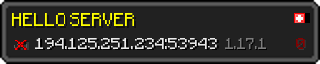 Userbar 320x64 in minecraft style for 194.125.251.234:53943