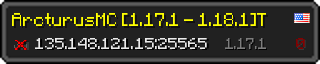 Userbar 320x64 in minecraft style for 135.148.121.15:25565