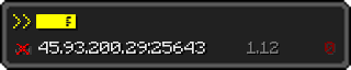 Юзербар 320x64 у стилі майнкрафт для сервера 45.93.200.29:25643