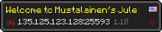 Userbar 320x64 in minecraft style for 135.125.123.128:25593