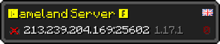 Userbar 320x64 in minecraft style for 213.239.204.169:25602