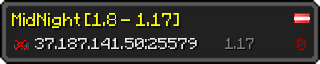 Userbar 320x64 in minecraft style for 37.187.141.50:25579