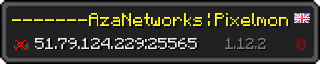 Userbar 320x64 in minecraft style for 51.79.124.229:25565