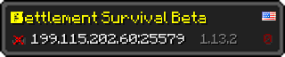 Userbar 320x64 in Minecraft-Stil für den Server 199.115.202.60:25579