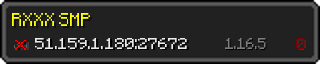 Userbar 320x64 in minecraft style for 51.159.1.180:27672