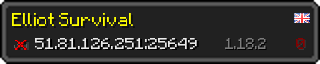 Userbar 320x64 in Minecraft-Stil für den Server 51.81.126.251:25649