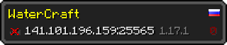 Userbar 320x64 in Minecraft-Stil für den Server 141.101.196.159:25565