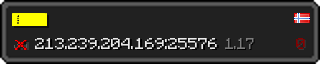 Userbar 320x64 in minecraft style for 213.239.204.169:25576