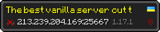 Userbar 320x64 in Minecraft-Stil für den Server 213.239.204.169:25667