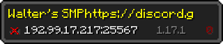 Userbar 320x64 in minecraft style for 192.99.17.217:25567
