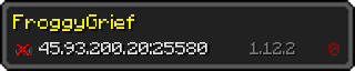 Userbar 320x64 in minecraft style for 45.93.200.20:25580