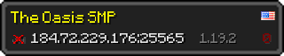 Userbar 320x64 in minecraft style for 184.72.229.176:25565