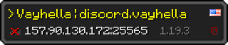 Userbar 320x64 in Minecraft-Stil für den Server 157.90.130.172:25565