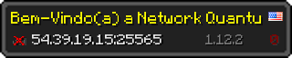 Userbar 320x64 in minecraft style for 54.39.19.15:25565