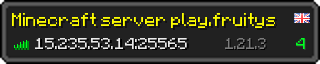 Userbar 320x64 in Minecraft-Stil für den Server 15.235.53.14:25565