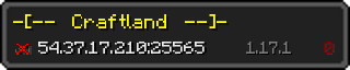 Userbar 320x64 in minecraft style for 54.37.17.210:25565