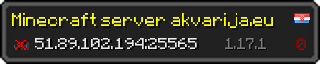 Userbar 320x64 in Minecraft-Stil für den Server 51.89.102.194:25565